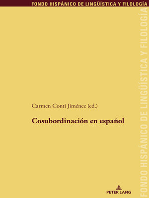 cover image of Cosubordinación en español